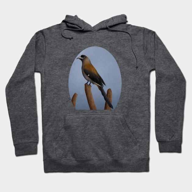 Grey Treepie Hoodie by CleanRain3675